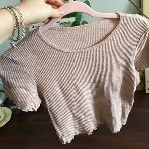 AMERICAN EAGLE PINK SHORT SLEEVE TEE